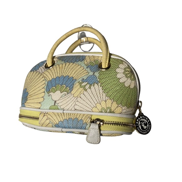 Spartina 449 Daufuskie Island Yellow Green Mini Makeup Bag - Picture 2 of 6